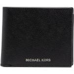 Billetera negras de cuero rebajadas plegables con logo Michael Kors by Michael para hombre 