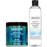 BINGOSPA set para el cuidado del cabello: champú suero de queratina, tratamiento de queratina con espirulina y L-cisteína, 550 ml