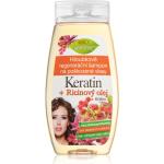 Bione Cosmetics Keratin + Ricinový olej champú de regeneración profunda para cabello 260 ml