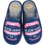 BioRelax - Zapatillas Mujer La Mejor mamá del Mundo - Azul, 38