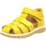 Sandalias deportivas amarillas de cuero con velcro Bisgaard talla 20 para mujer 