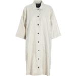 Vestidos blancos de lino de lino de verano tallas grandes informales talla XXL para mujer 