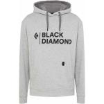 Sudaderas deportivas orgánicas grises de algodón rebajadas con logo Black Diamond talla L de materiales sostenibles para hombre 