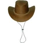 Black Jungle Broome Sombrero de Piel, Sombrero del Oeste de Australia, Sombrero de Vaquero (Bronceado, L)