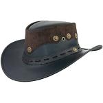 Black Jungle PENTLAND Sombrero de Piel, Sombrero del Oeste de Australia, Sombrero de Vaquero (Negro, XL)