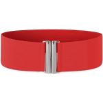 Cinturones elásticos rojos tallas grandes talla 3XL para mujer 