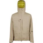 Chaquetas impermeables deportivas beige de otoño impermeables, transpirables con capucha talla XL para hombre 