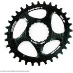 Blackspire Snaggletooth 6 Mm Offset Oval Chainring Negro 34t