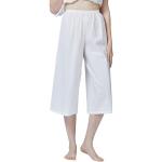 Pantalones blancos de piel con pijama vintage talla S para mujer 