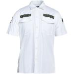 Camisas blancas de algodón de manga corta manga corta con logo BLAUER talla L para hombre 