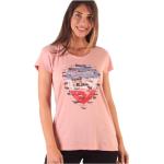 Camisetas rosas de algodón de algodón  rebajadas informales BLAUER talla L para mujer 