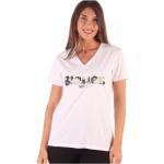 Camisetas blancas de algodón de algodón  rebajadas informales BLAUER talla L para mujer 