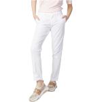 Blauer, Pantalones Slim-Fit de Algodón en Color Sólido White, Mujer, Talla: W29