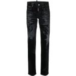 Jeans stretch negros de poliester rebajados ancho W42 con logo Dsquared2 talla XXL para mujer 