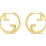 Pendientes dorados de metal con logo Gucci Talla Única para mujer 