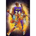 Blue Throat Trident Collection Kobe Bryant Game Basketball Póster NBA12 x 18 pulgadas