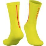 Calcetines deportivos amarillos de sintético rebajados de verano con rayas para hombre 