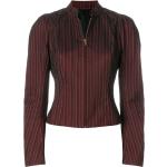 Blusas rojas de algodón de manga larga manga larga vintage con rayas John Galliano talla M para mujer 