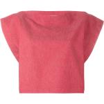 Blusas rojas de poliester de seda  talla XL para mujer 