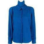 Blusas azules neón de poliester de manga larga manga larga Armani Giorgio Armani talla L para mujer 