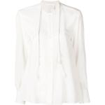Blusas blancas de seda de manga larga rebajadas manga larga con cuello redondo Chloé talla M para mujer 