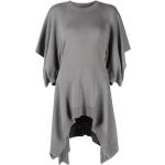 Blusas grises de algodón rebajadas tres cuartos con cuello redondo Enföld asimétrico talla M para mujer 