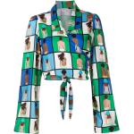 Blusas multicolor de viscosa de manga larga manga larga Amir Slama para mujer 