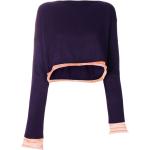 Blusas moradas de manga larga rebajadas manga larga con cuello barco vintage de punto Comme des Garçons asimétrico talla S para mujer 