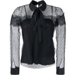 Blusas negras de poliester de manga larga manga larga de encaje REDValentino talla XXL para mujer 
