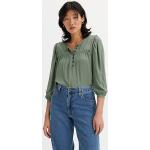 Blusones verdes de viscosa manga larga con cuello alto LEVI´S talla S para mujer 