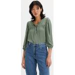 Blusas verdes de viscosa de manga larga manga larga con cuello alto LEVI´S talla XS para mujer 