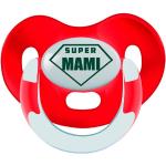 Boann - Chupete Boann Anatómico ''Super Mami'' silicona 0-6 M. rojo.