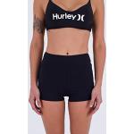 Board shorts negros de nailon HURLEY fruncido talla M para mujer 