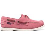 Zapatos Náuticos rosas de goma con logo SEBAGO para mujer 