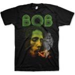 Bob Marley Camiseta de manga corta Smoking Da Erb Black XL