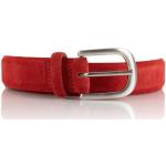 Cinturones rojos de cuero de cuero  largo 100 Bobbies para hombre 