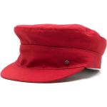 Gorras planas rojas de algodón marineras Maison Michel talla M para mujer 