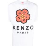 Camisetas blancas de algodón de manga corta manga corta con cuello redondo con logo KENZO Flower talla L para hombre 