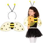 Boland 52852 - Set abeja, diadema y alas, tamaño aprox. 63 x 25 cm, amarillo-negro, abejorro, avispa, cinta para el pelo, accesorios, carnaval, fiesta temática