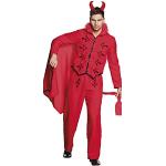 Disfraces rojos de poliester de diablo Boland con bordado talla 3XL para hombre 