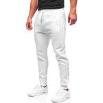 BOLF Hombre Pantalón De Chándal Pantalones de Algodón Estilo Deportivo CK01 Blanco XL [6F6]