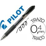 Boligrafo pilot g-2 negro tinta gel -retractil -sujecion de caucho