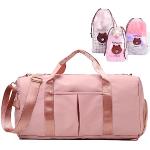 Linda bolsa de gimnasio rosa para mujer, bolsa de viaje deportiva, bolsa de  mano para viajes de fin de semana, tenis, béisbol, yoga, escuela, 安徽快