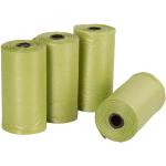 Kerbl - Bolsas Biodegradables para Cacas de Perro, Plástico epi, Color Verde, Paquete 4 Rollos x 20 Bolsas