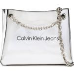 Bolsos plateado de mano de piel rebajados Calvin Klein Jeans 