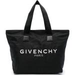 Bolso cambiador negro de poliamida con logo Givenchy 