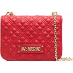 Bolsos rojos de poliuretano de moda plegables con logo MOSCHINO Love Moschino para mujer 