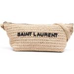 Bolsos de rafia de moda con logo Saint Laurent Paris para hombre 