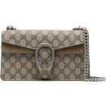 Bolsos satchel beige de lona plegables con logo Gucci Dionysus para mujer 