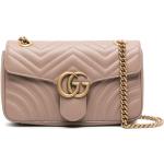 Bolsos rosas de piel de moda vintage Gucci Marmont para mujer 